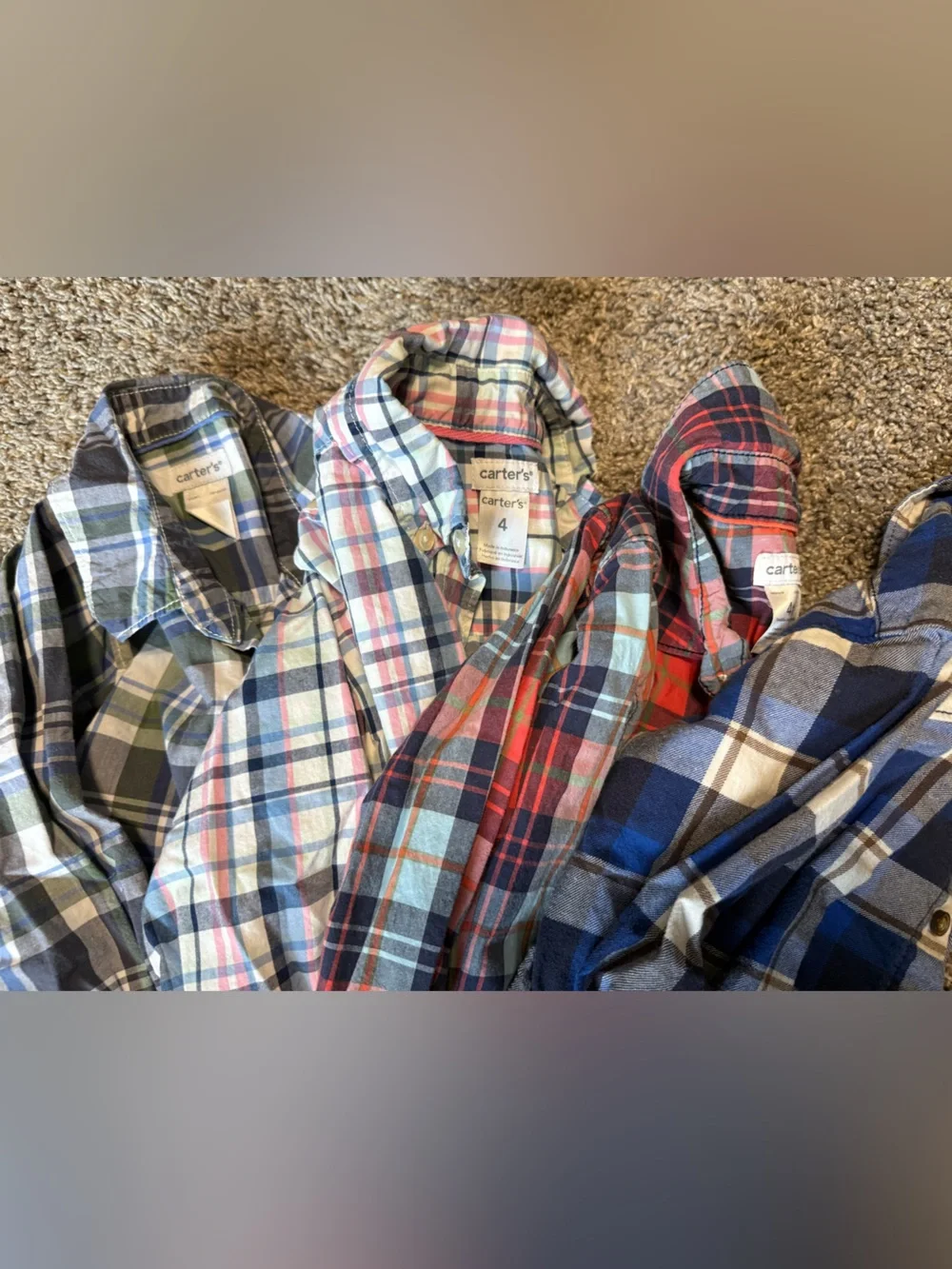8 Boys Button Downs - Size 4/4T - Carters, GAP, Osh Kosh, Old Navy - like new
